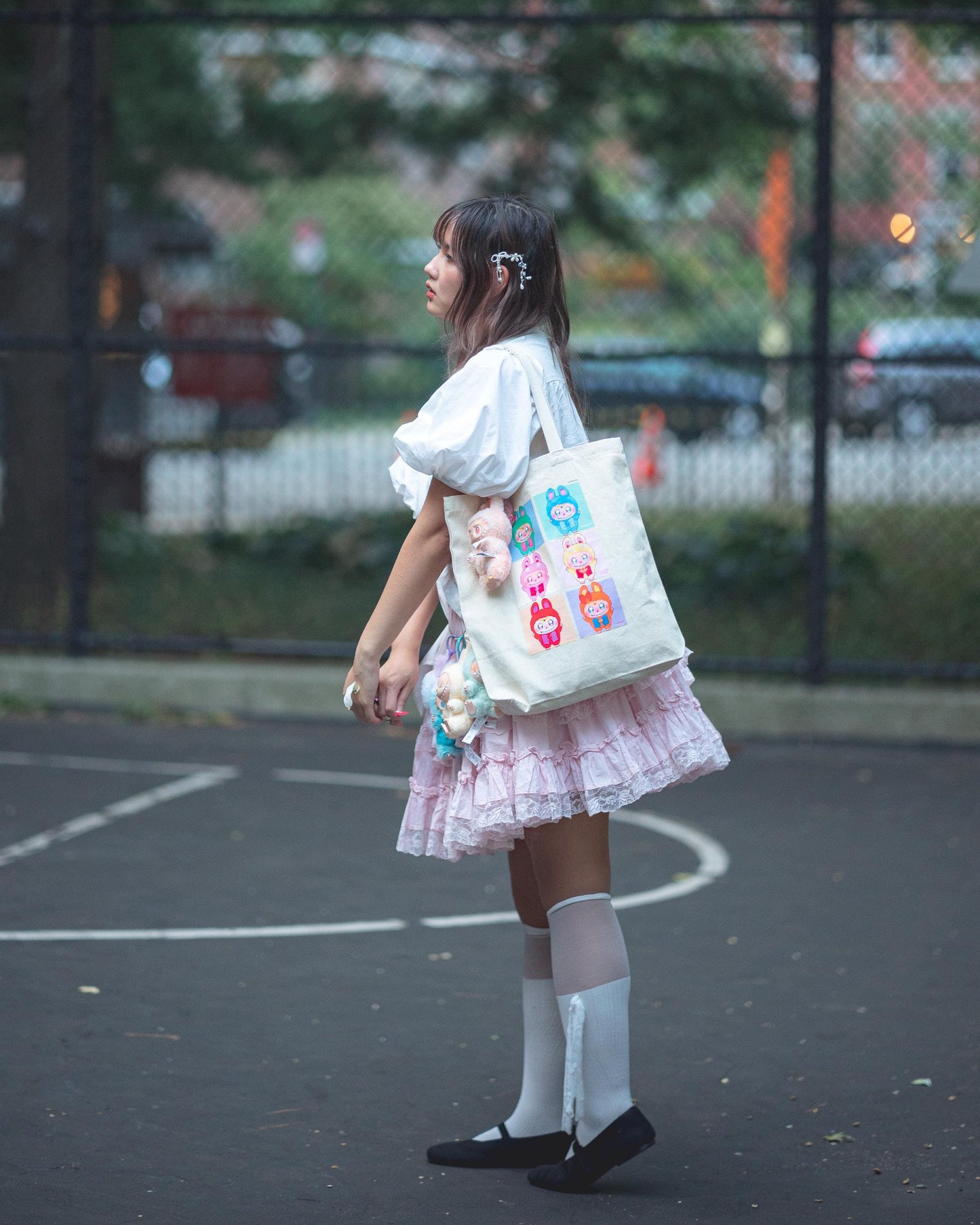 Sailor Moon x Labubu Sturdy Canvas Tote Bag| Cute Monsters Anime Inspired 100% Cotton Bag| Kawaii Magical Girls Transformation