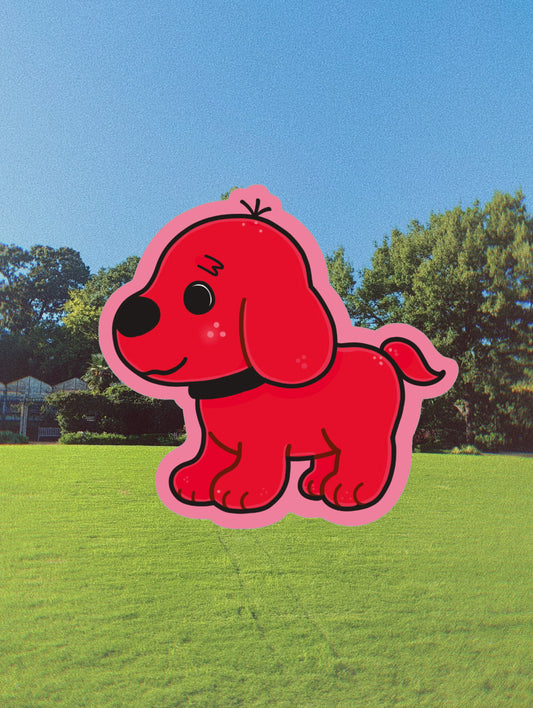 Clifford the Big Red Dog Sticker| Metallic Mirror Finish| Childhood Book| Nostalgic Kidcore