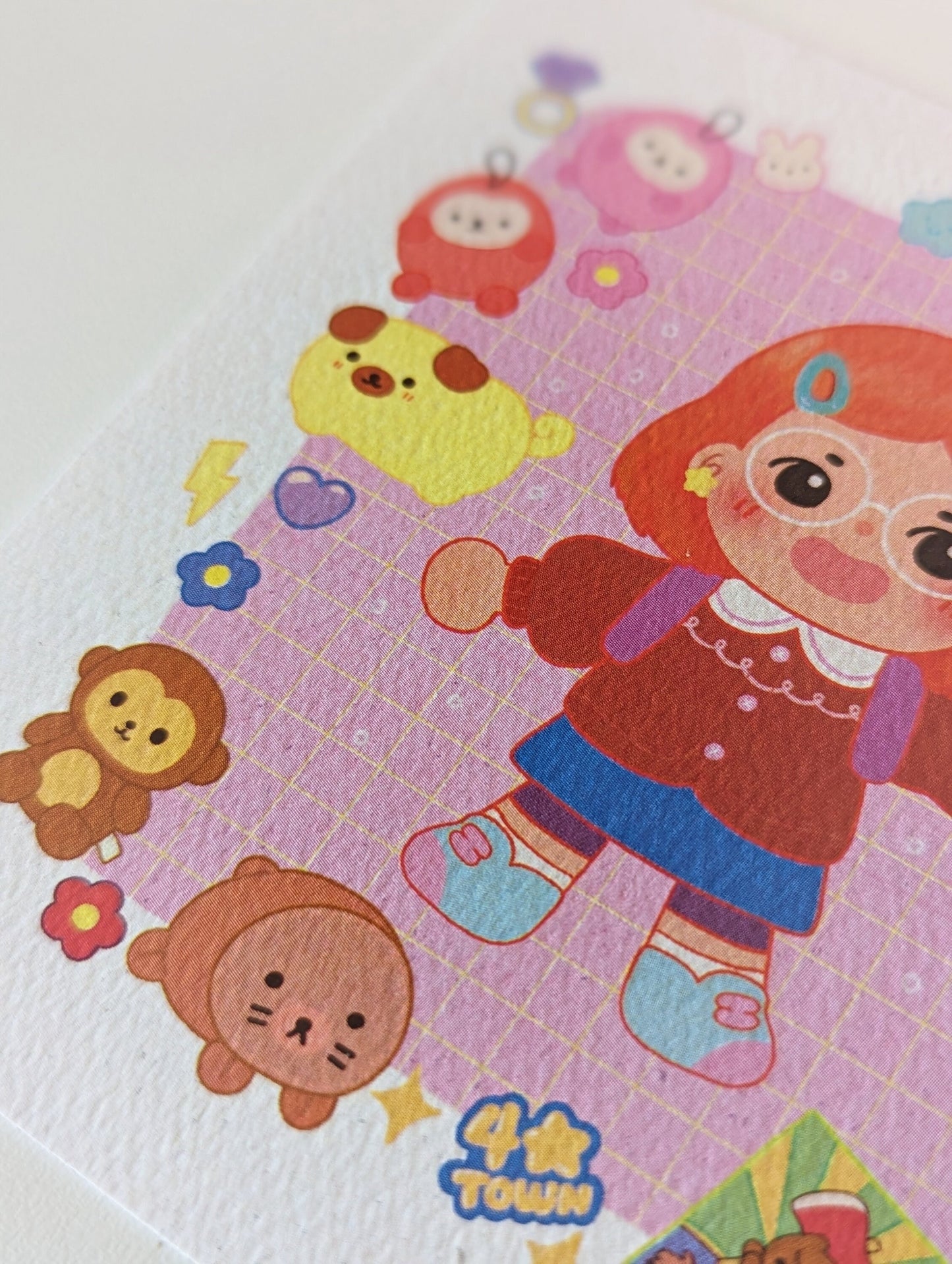 Turning Red Meilin Lee 4x4" MINI Art Print | Mei's room and Toy Inventory- Disney Pixar Shirt, Cute Red Panda, 4town